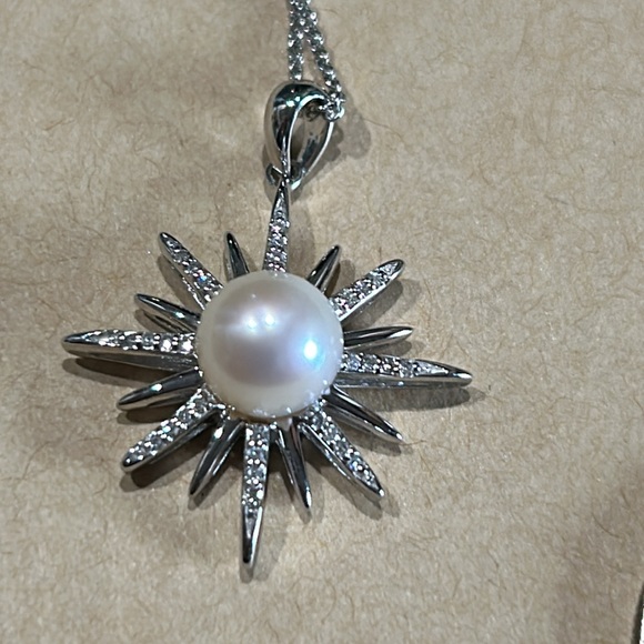Simply Vera Vera Wand sterling silver cultured pearl, diamonds Necklace - Picture 10 of 10